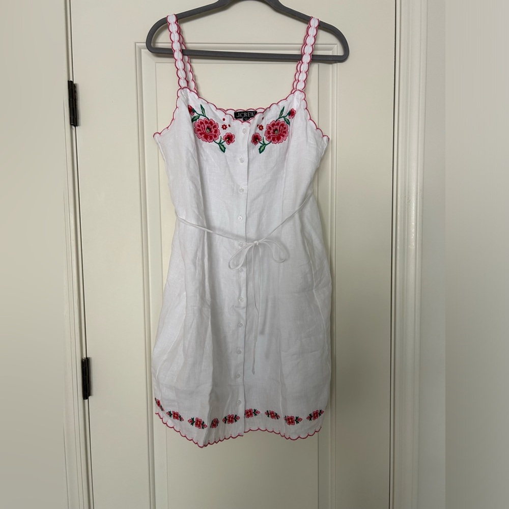 J Crew Embroidered Dress, Size 6